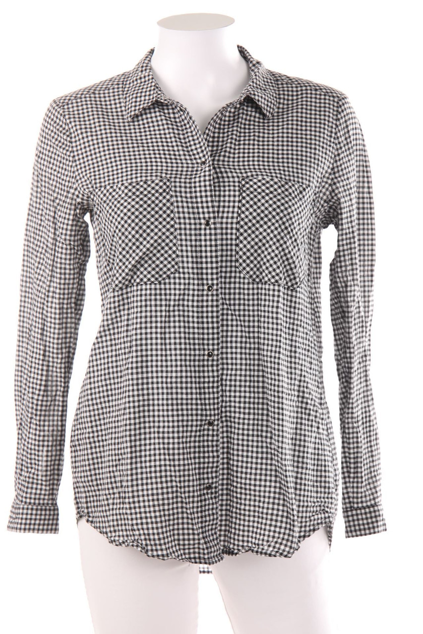 ESPRIT - Hemd-Bluse mit Krempel-Ärmeln - D 36