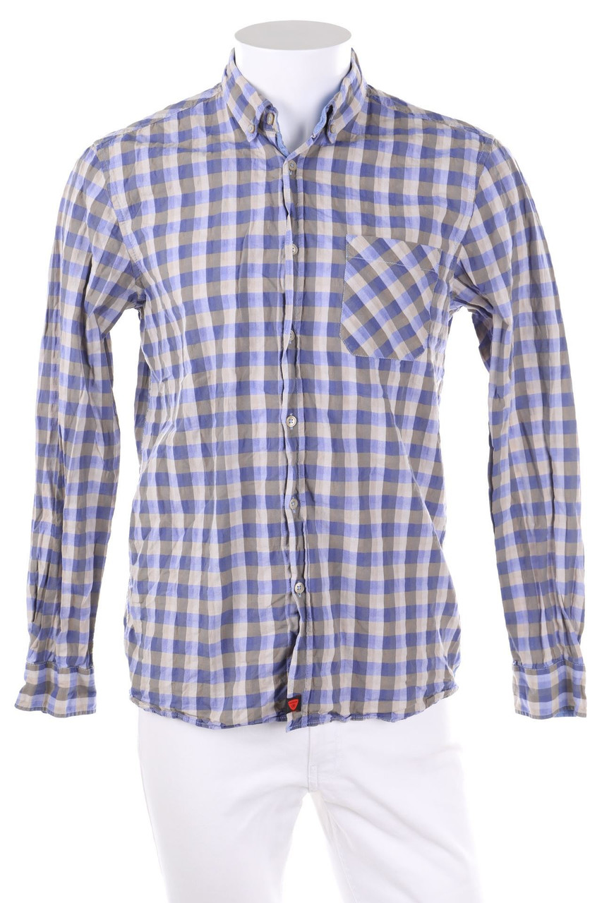 strellson - kariertes Button-down-Hemd - M