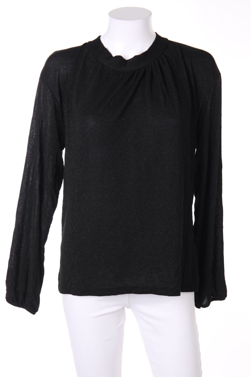 zebra - Glitzer-Bluse mit Rückenausschnitt - L