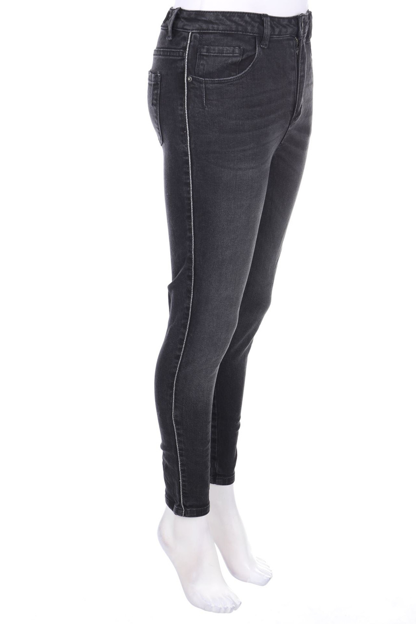 promod - High Waist-Used Look Skinny-Jeans - D 38