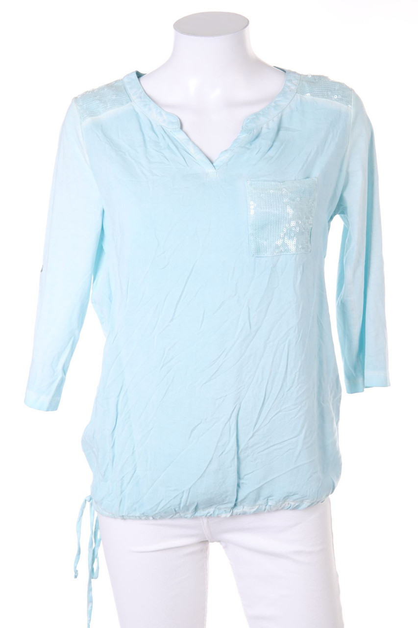 Street One - Garment Dyed-Tunika-Bluse mit Roll-up-Manschette - D 36