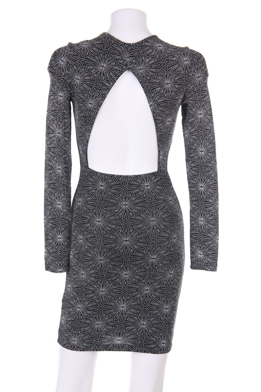 H&M DIVIDED - Muster-Kleid mit Cut-out - D 32