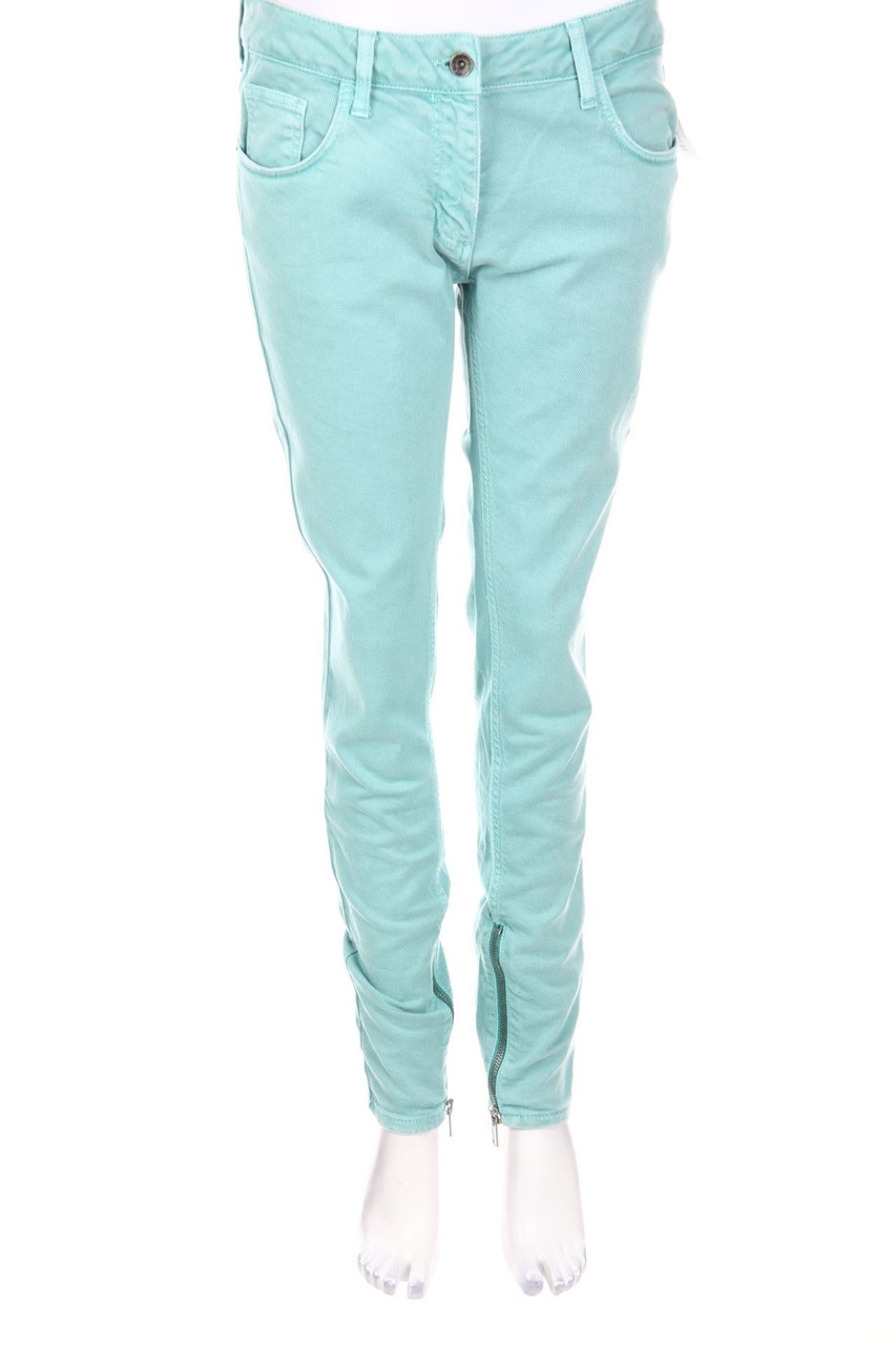 sandro - Used Look Jeggings mit Logo-Patch - D 38