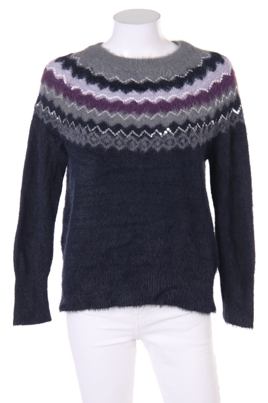 Yessica by C&A - Muster-Strick-Pullover mit Pailletten - S