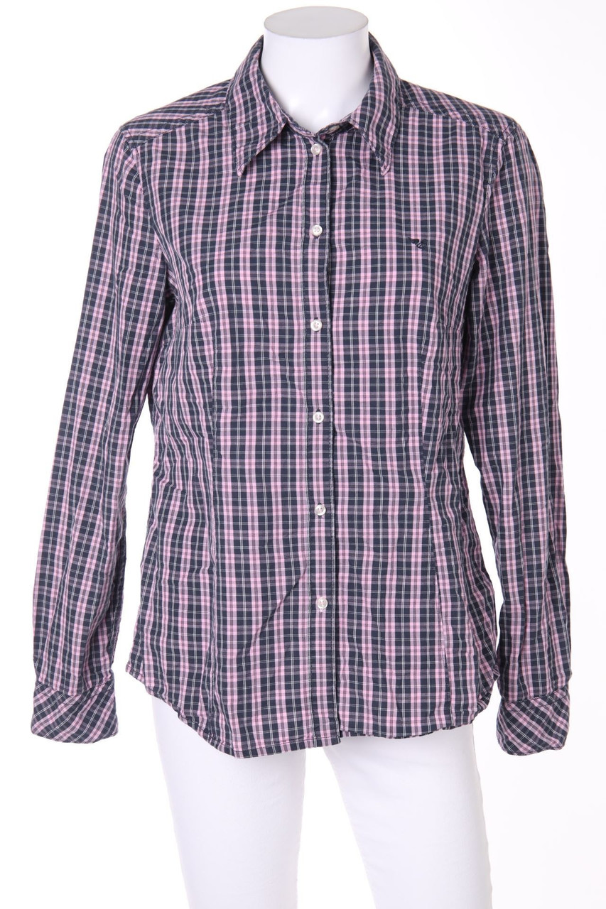 ESPRIT - Hemd-Bluse mit Karo-Muster - D 40