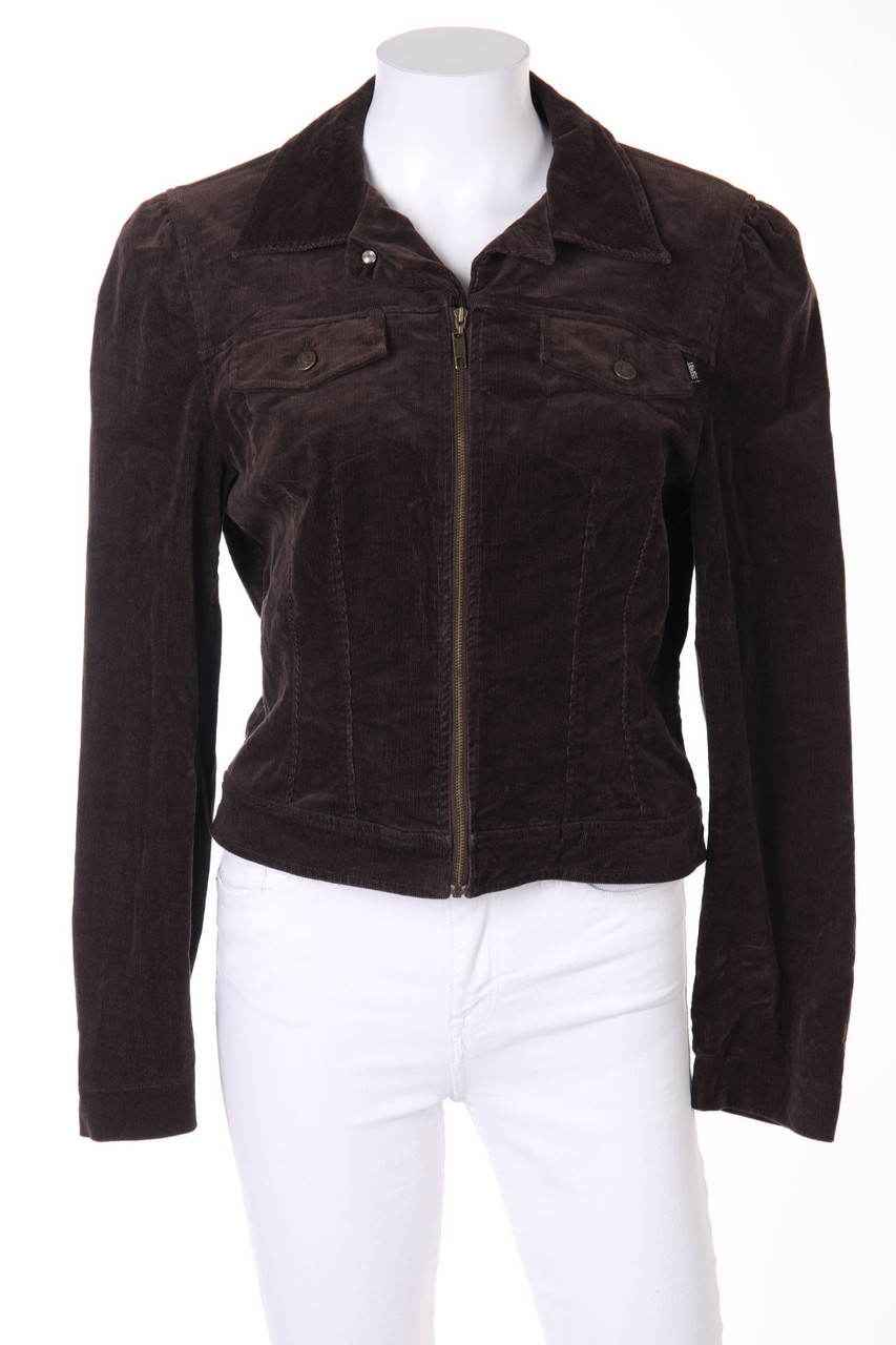 ESPRIT - Cord-Jacke mit Logo-Badge - D 38