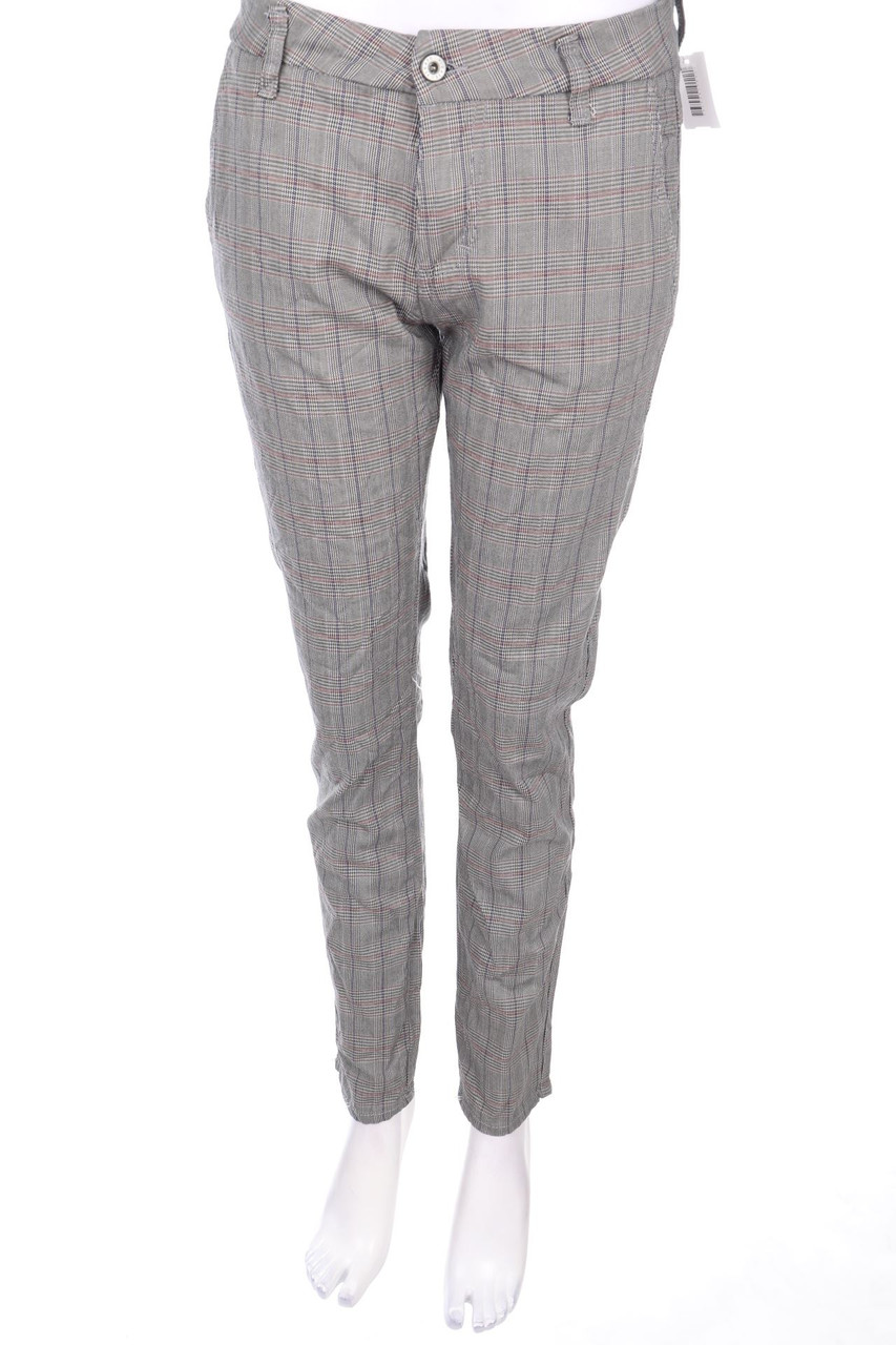 Please - Skinny-Hose im Preppy Style mit Karo-Muster - S