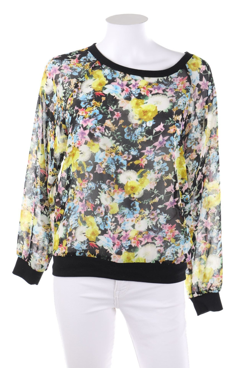 COLLOSEUM - Chiffon-Bluse mit Blumen-Print - S