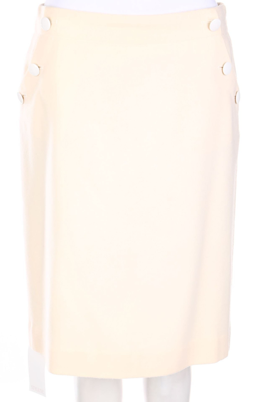 J.CREW - Rock aus Wolle mit Schmuck-Knöpfen - D 36