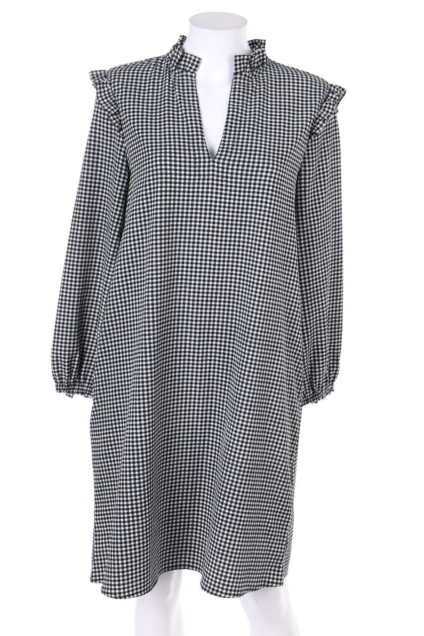 H&M - Rüschen-Kleid mit Karo-Muster - D 34