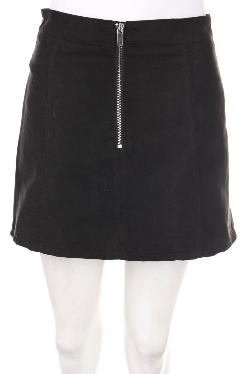 H&M DIVIDED - Faux Leather-Mini-Rock - D 36