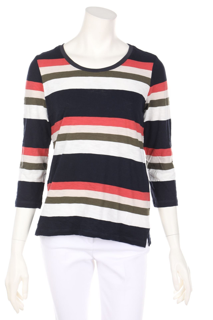 comma - Streifen-3/4-Arm-Shirt - D 38