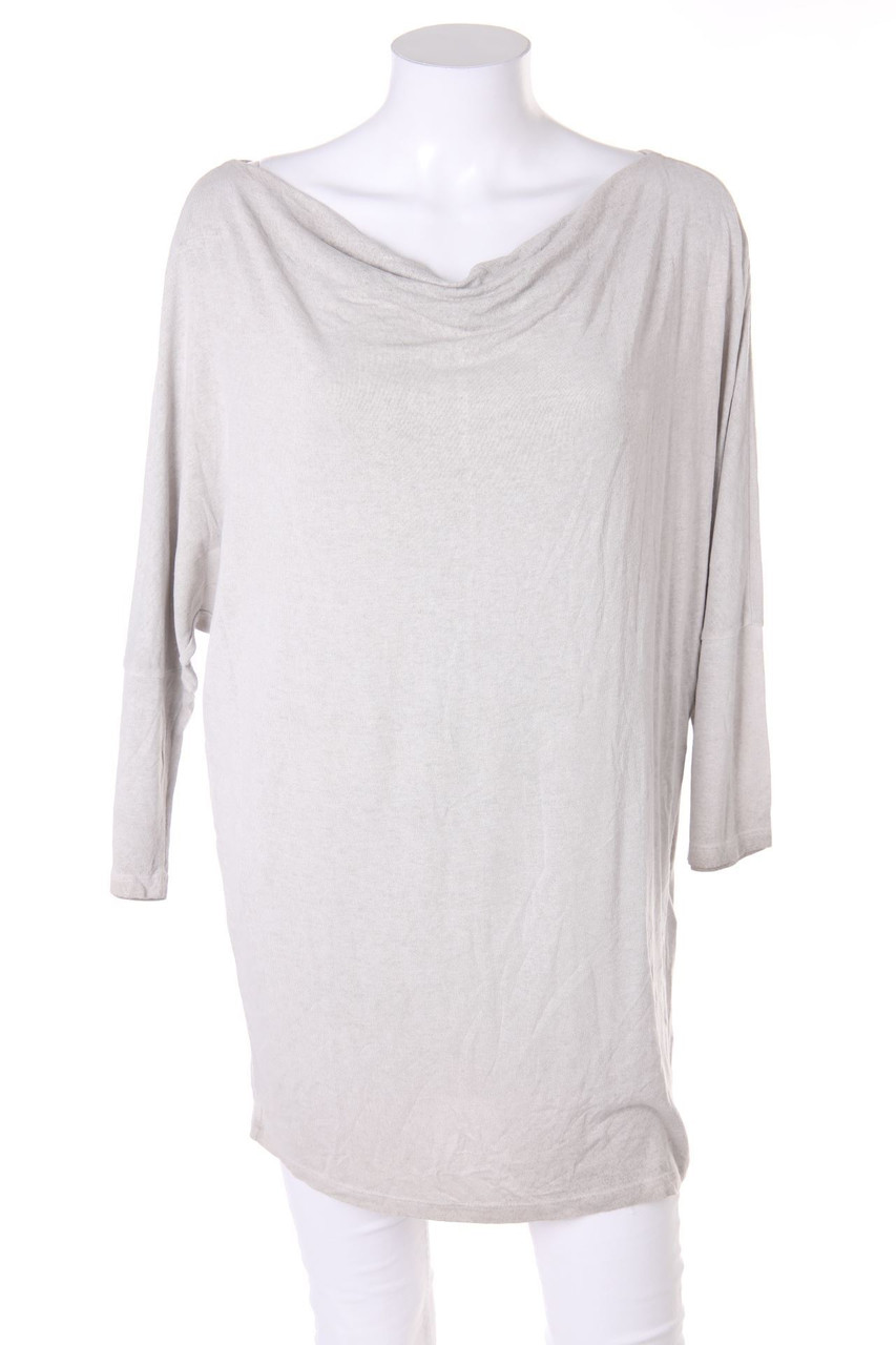 Street One - Kurzarm-Batwing-Pullover mit Wasserfall-Ausschnitt - D 40