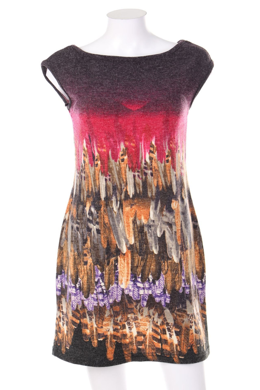 lavand. - Minikleid mit Print - S