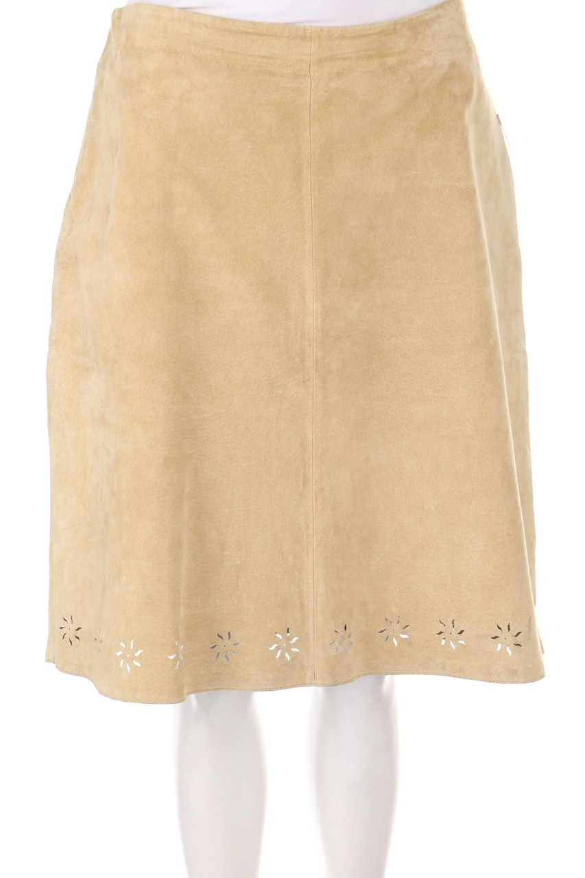 Ohne Label - Lederrock mit Cut-outs - D 42