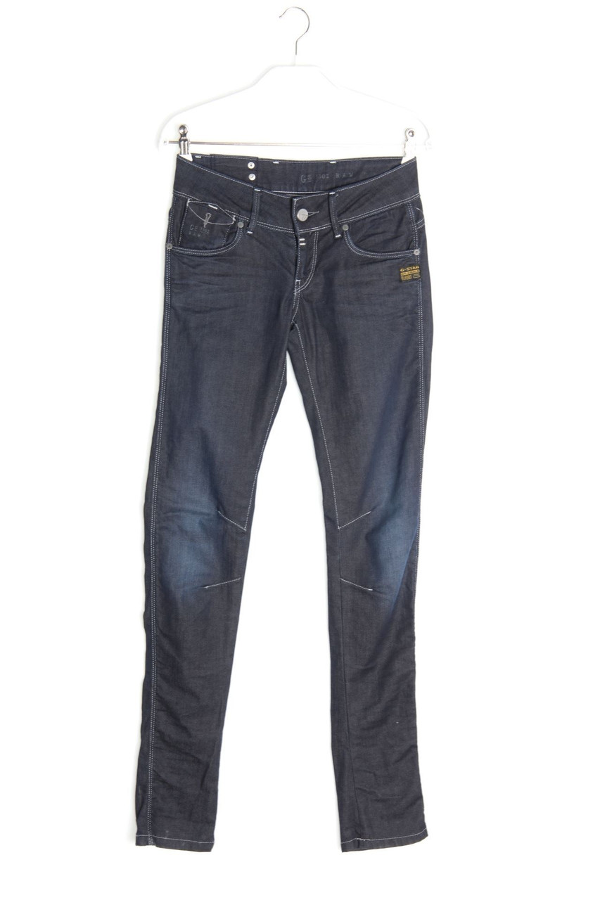 G-STAR RAW - Used Look Skinny-Jeans mit Logo-Patch - W26