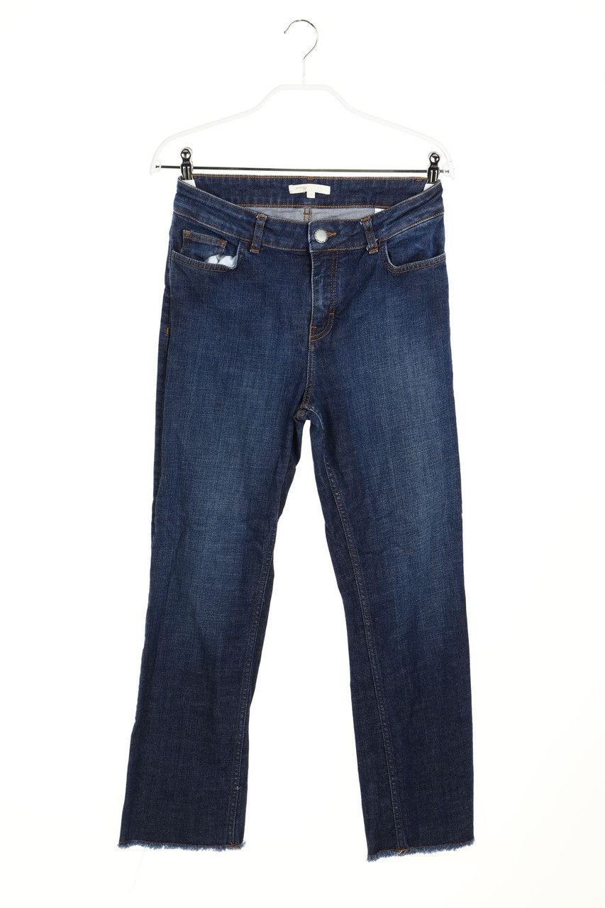 maje - Used Look Straight Cut Jeans mit Fransen - D 38