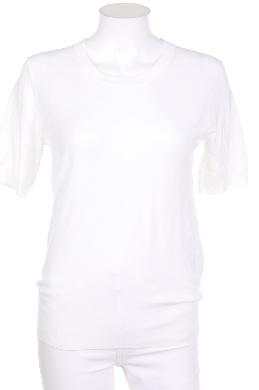 Zara Knit - Kurzarm-Strick-Pullover - M