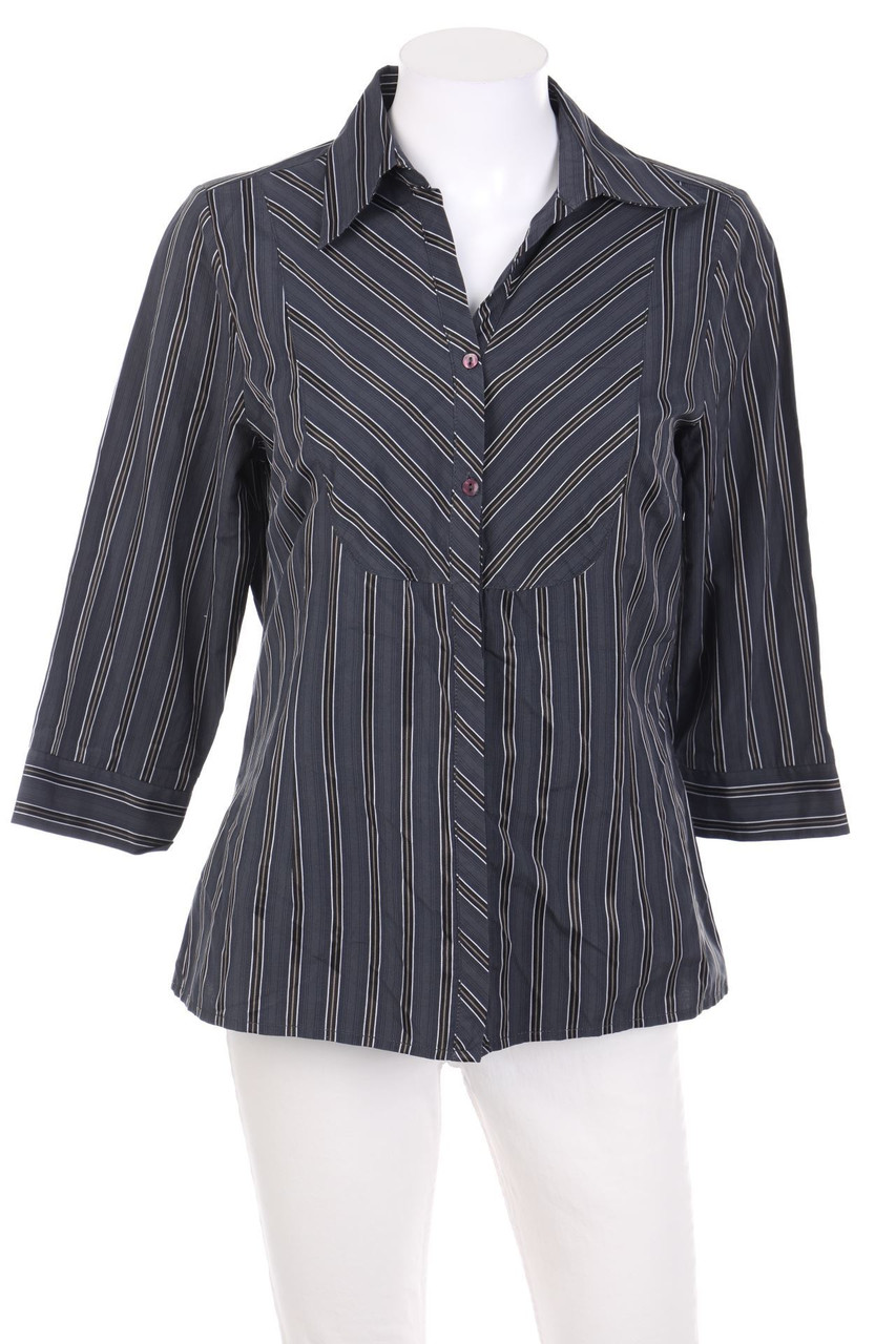 Ohne Label - Bluse mit Streifen - M