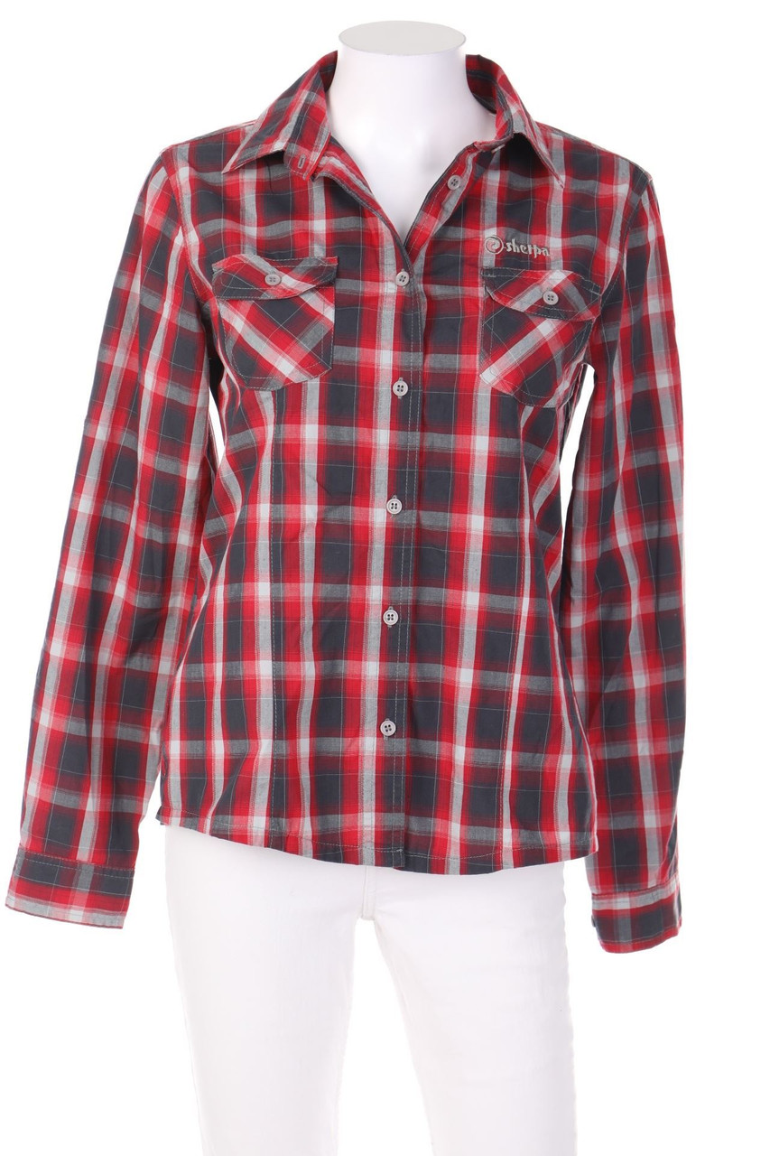 sherpa - Hemd-Bluse mit Logo-Stickerei - S