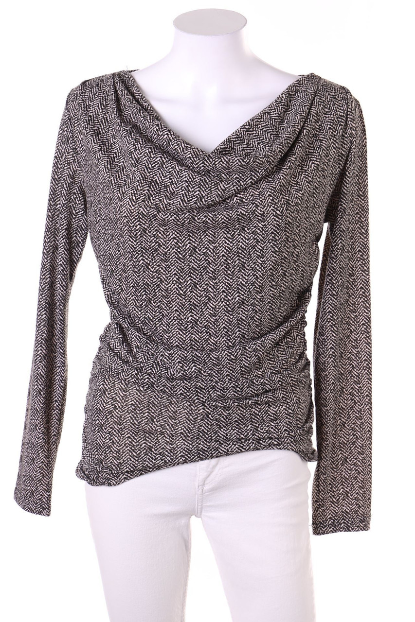 TOUT FEU TOUT FEMME - Longsleeve-Shirt mit Wasserfall-Ausschnitt - S