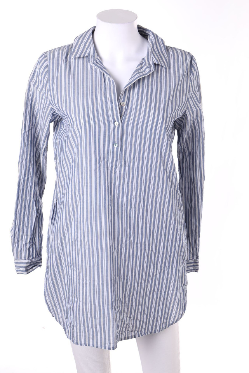 ESPRIT - Long-Bluse mit Streifen - D 34