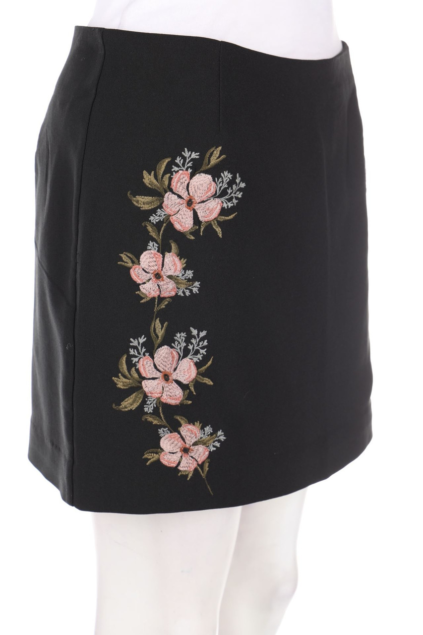 H&M - Minirock mit floralem Muster - D 38