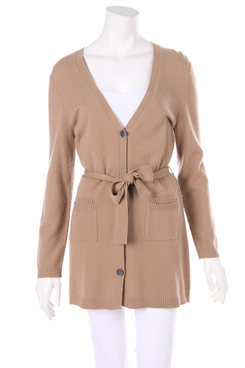 modissa Cashmere - Kaschmir-Cardigan mit Gürtel - M