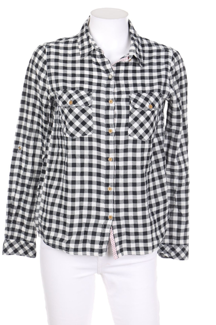 Bershka - Bluse mit Karo-Muster - S