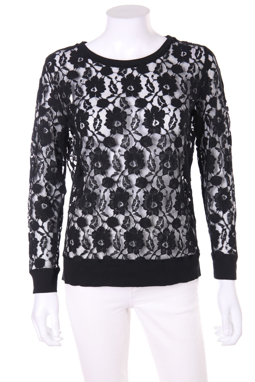 pieces - Bluse aus Spitze - S