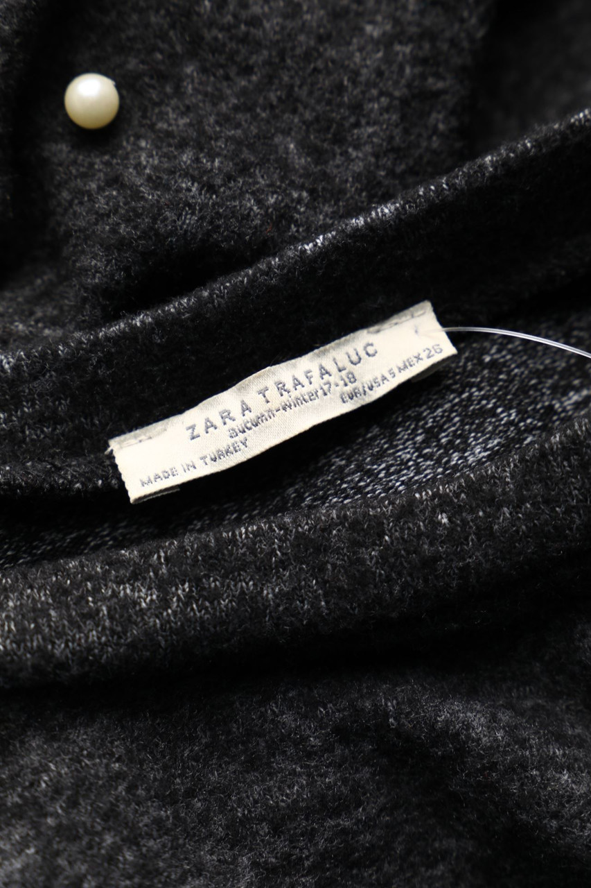 ZARA TRF Strick-Pullover mit Perlen S