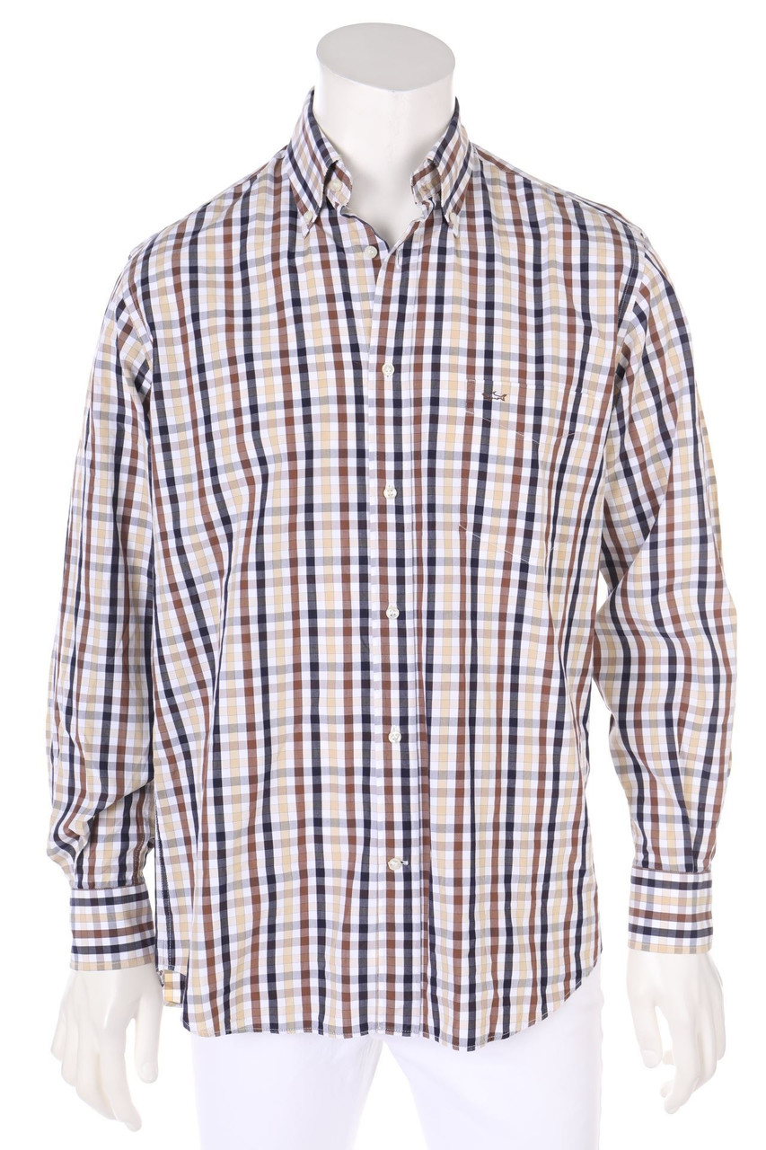 PAUL & SHARK - Hemd mit Karo-Muster - 40