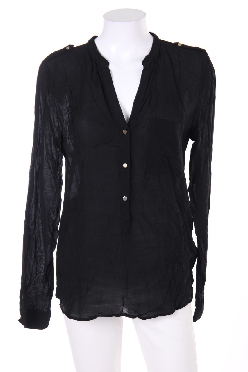 ZARA WOMAN - Bluse mit Riegeln - L