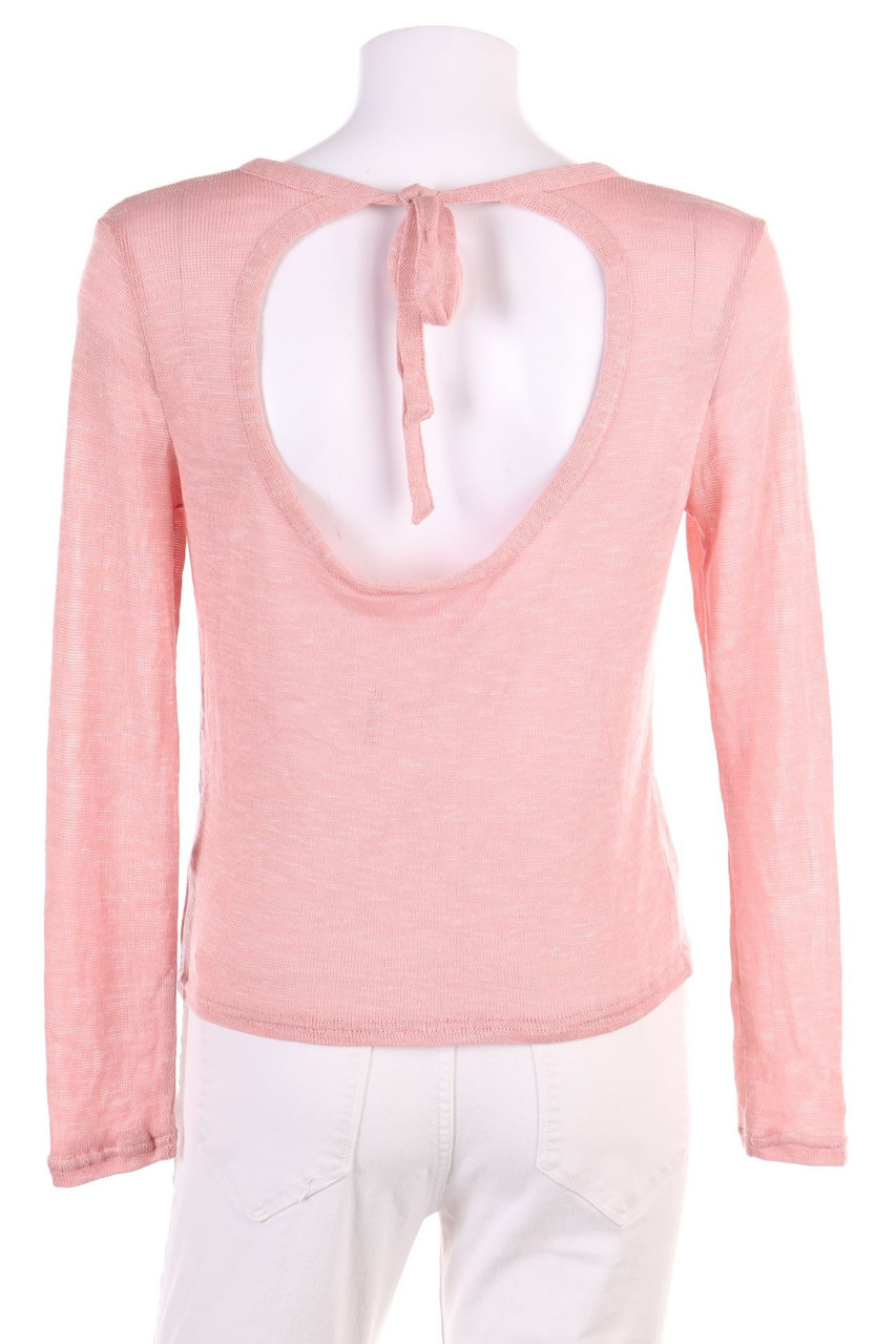 H&M - Strick-Pullover mit Rückenausschnitt - M