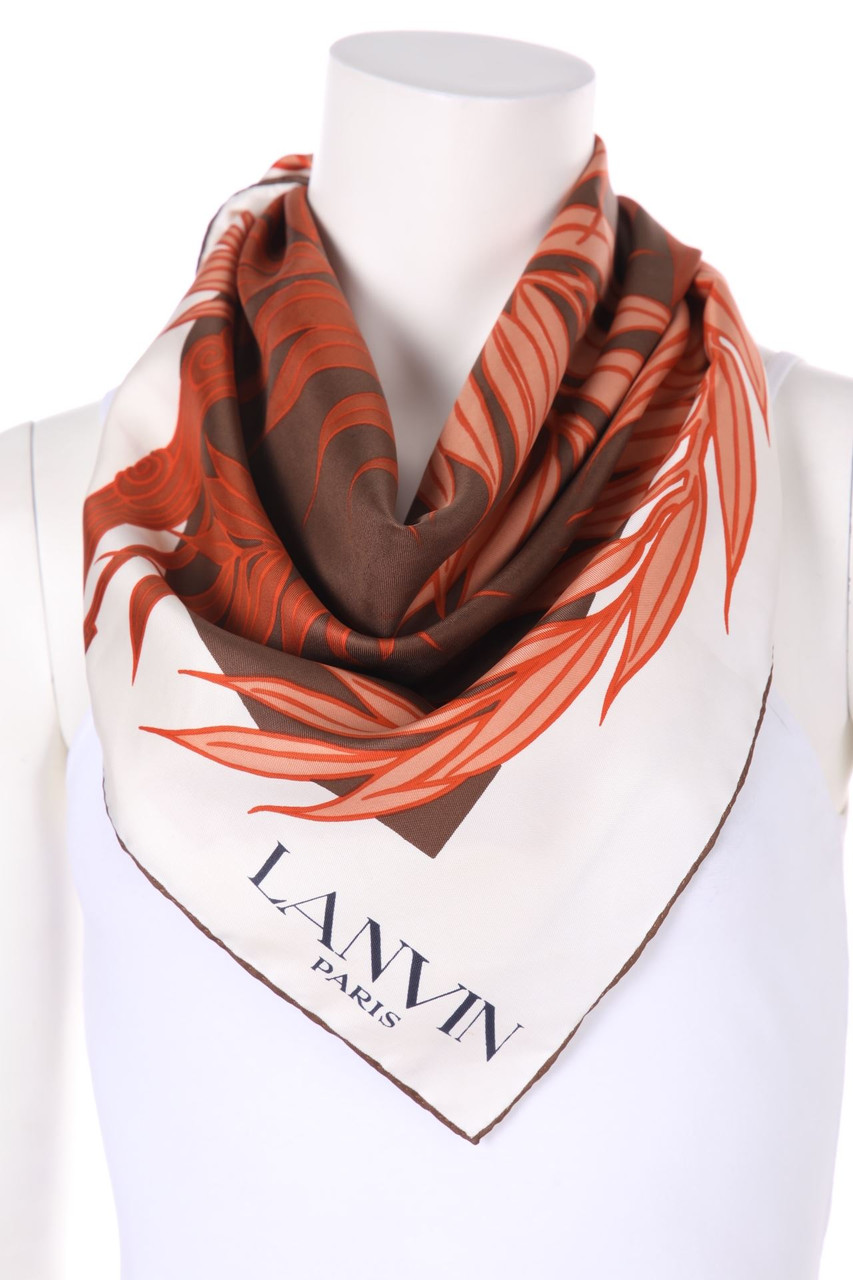 LANVIN - Vintage-Tuch mit Logo-Print