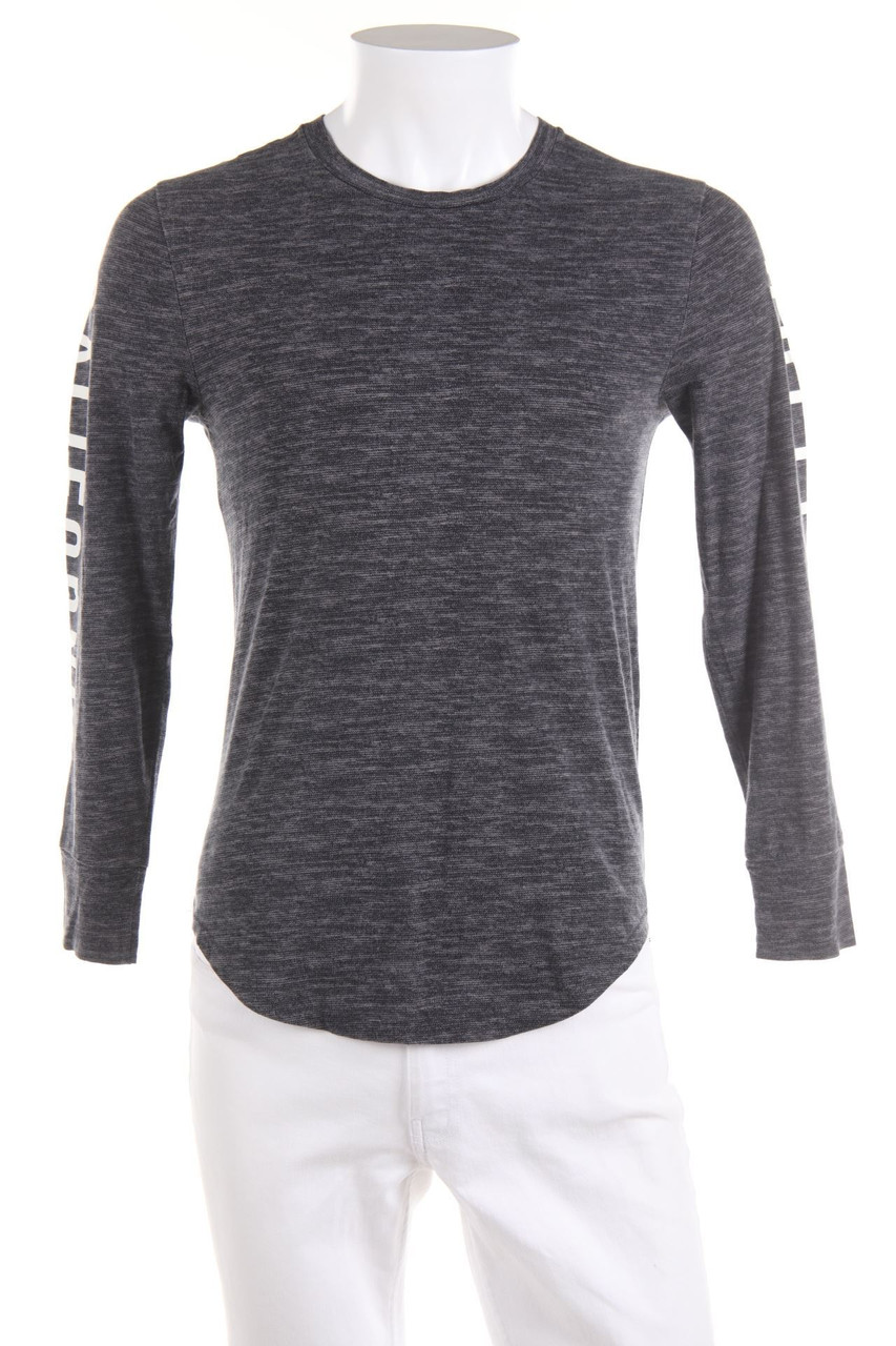 HOLLISTER - Longsleeve-Shirt mit Logo-Print - XS