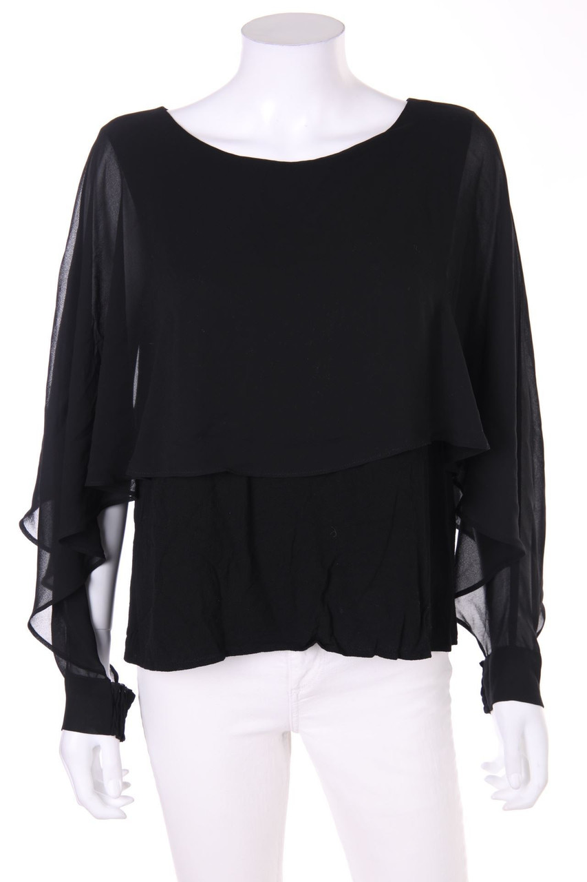 ZARA WOMAN - Bluse im Layer Look mit Chiffon - L