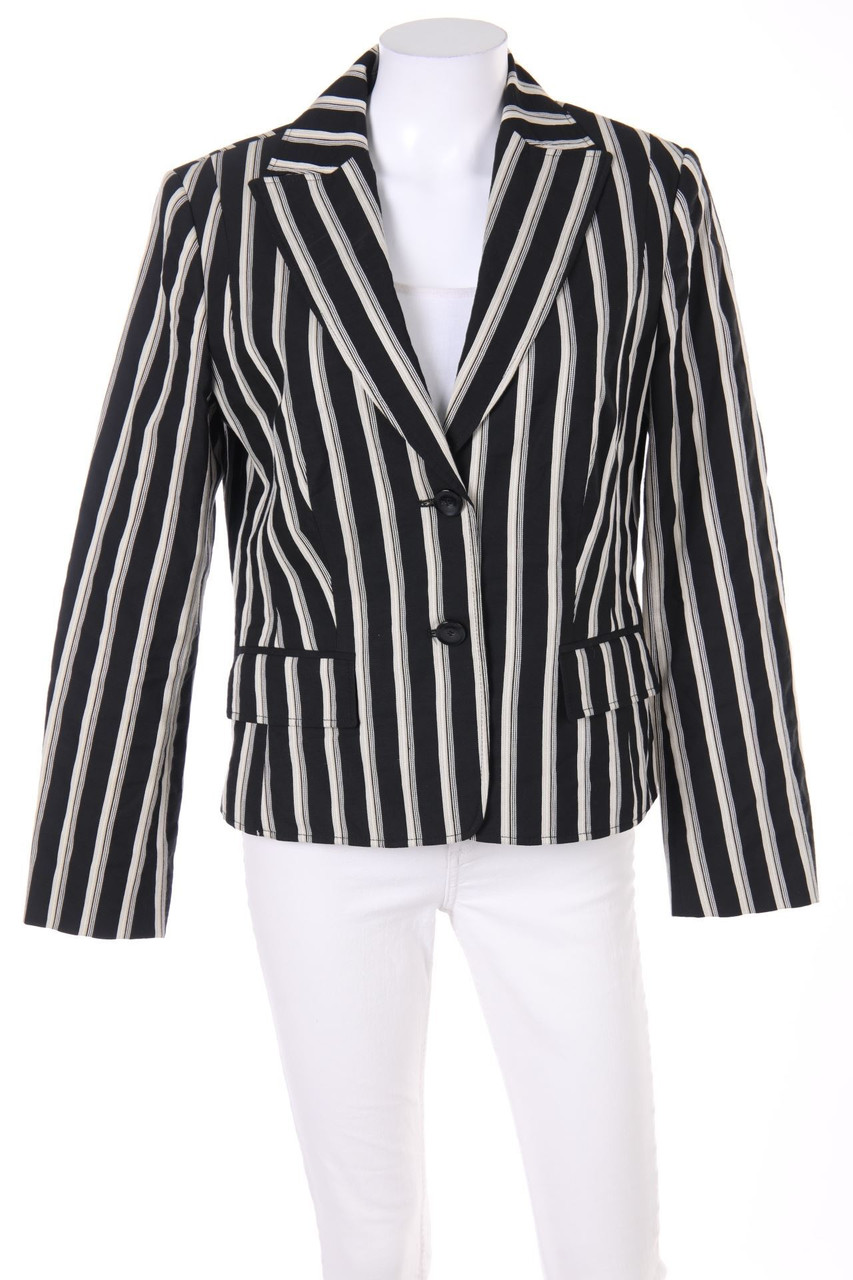 Betty Barclay - Streifen-Blazer mit Reverskragen mit Leinen - D 38