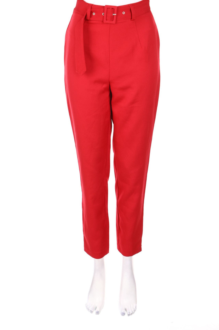 MISSGUIDED - High Waist-Hose mit Gürtel - D 32