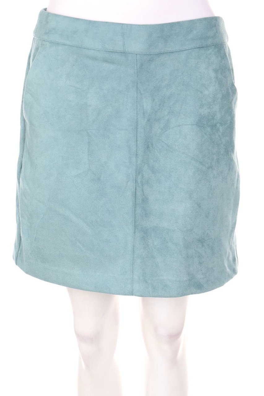 VERO MODA - Faux Leather-Mini-Rock mit Reißverschluss - M