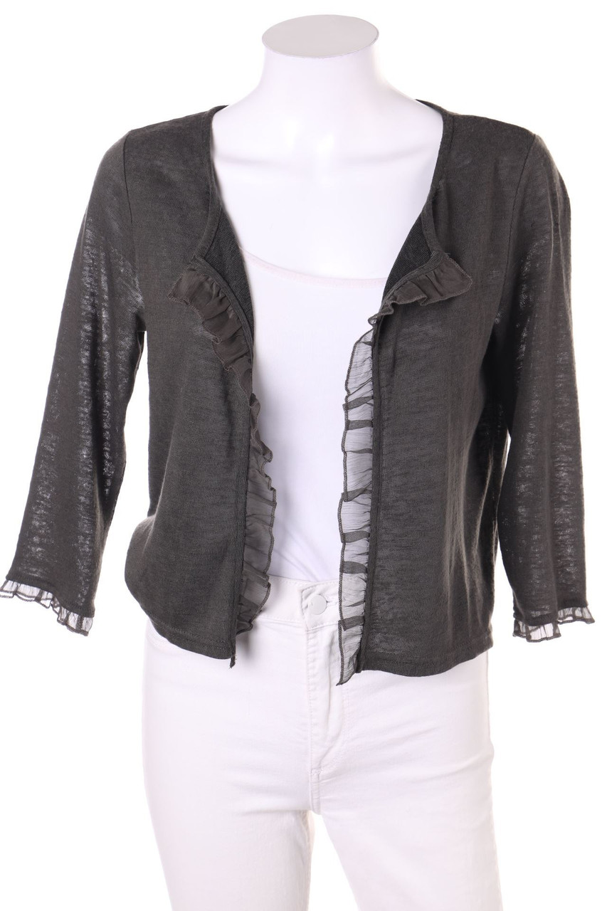 CO2 PARIS - Cardigan mit Rüschen - M