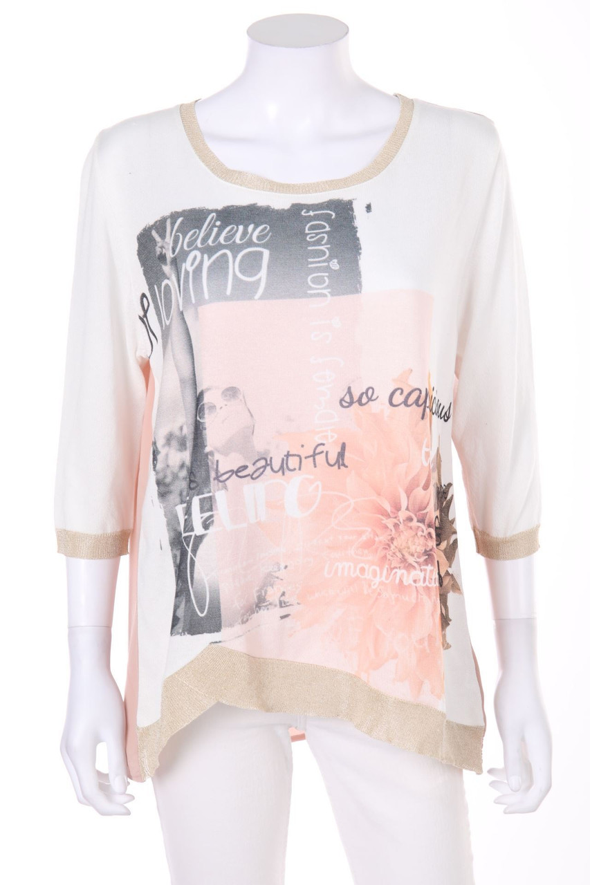 PUNT ROMA - 3/4-Arm-Shirt mit Print - L
