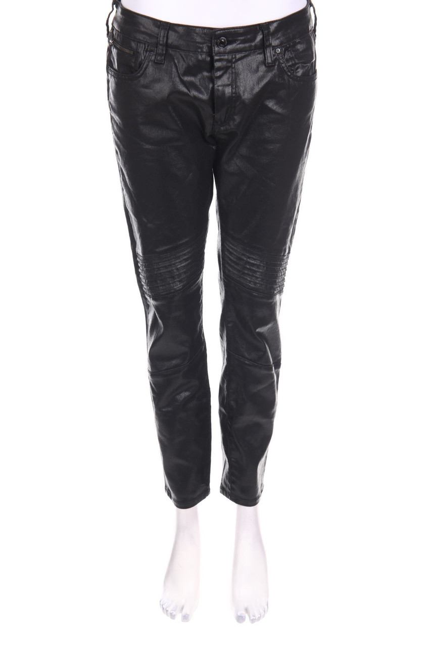 mavi jeans - Coated Skinny-Jeans im Biker-Stil - M