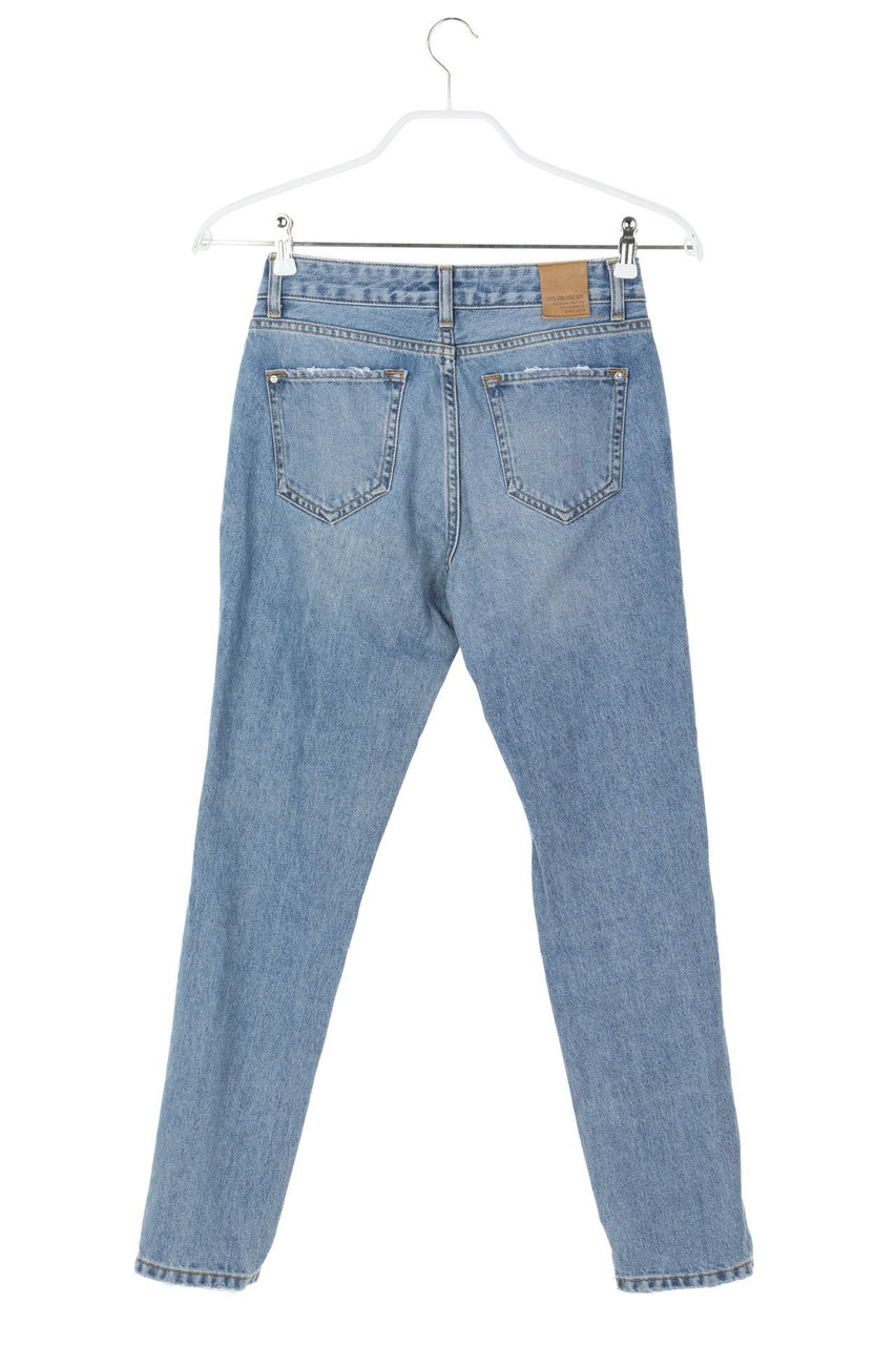 ZARA - Destroyed Skinny-Jeans mit Perlen - D 32