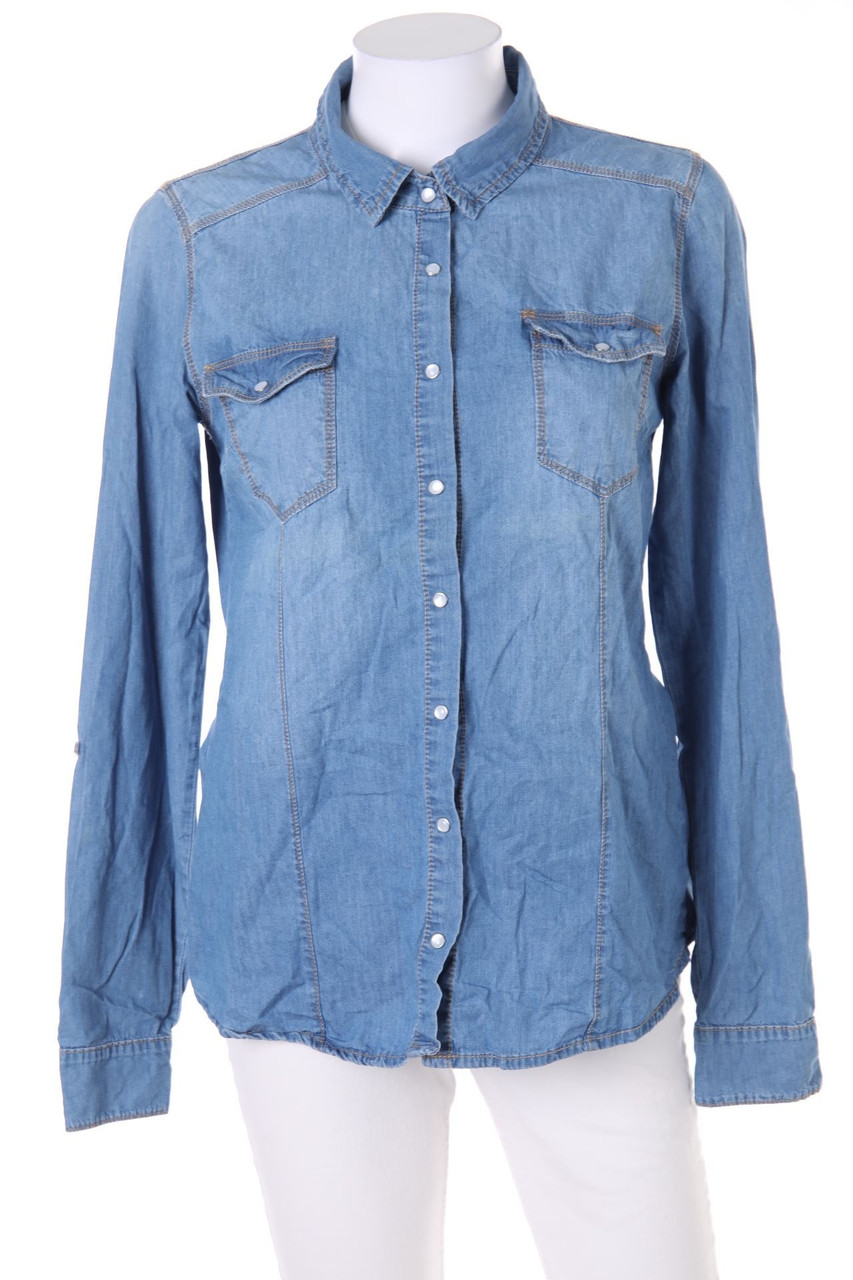 Chicorée - Bluse mit aufgesetzten Taschen - M