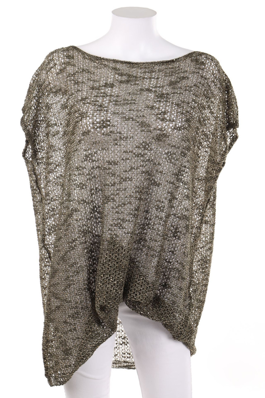 rick cardona - Strick-Pullover aus Lochstrick mit Pailletten - D 40-42