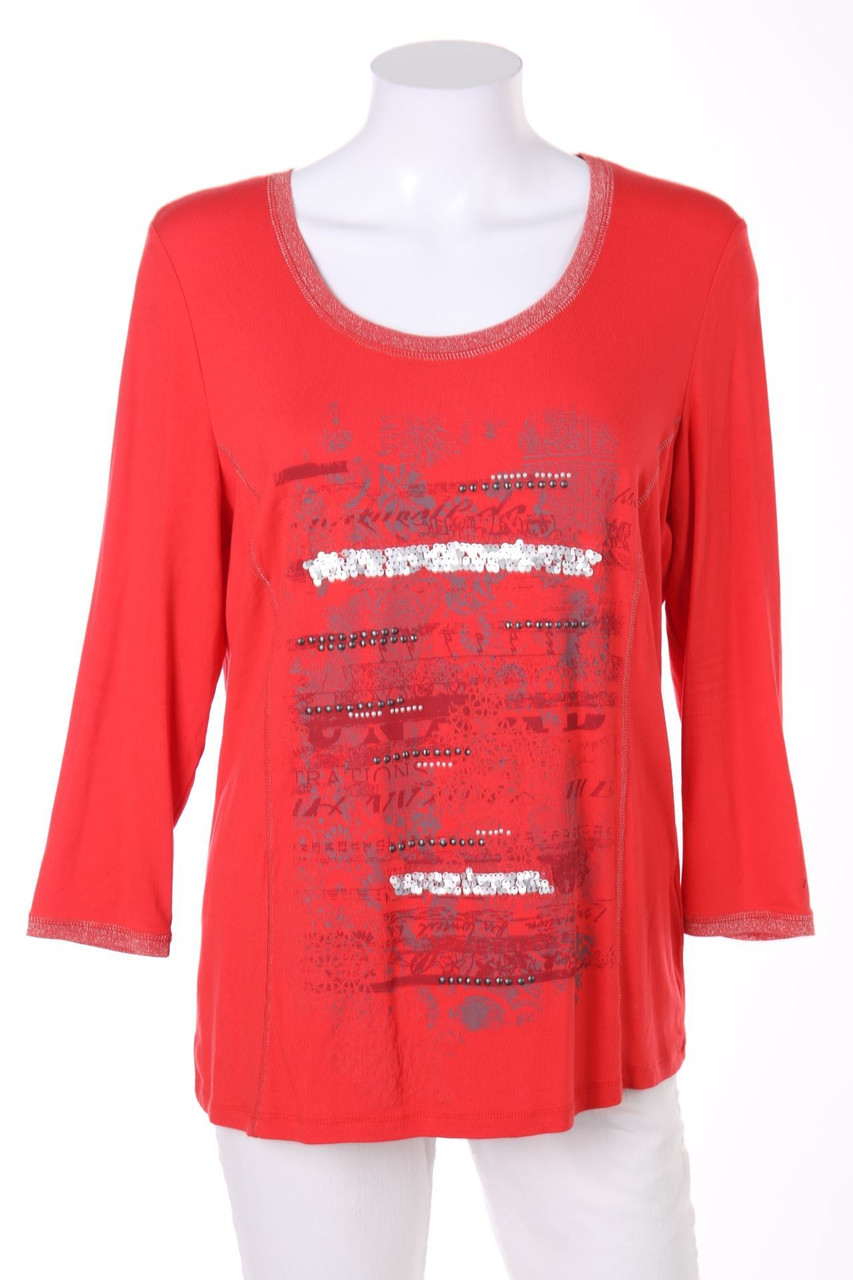 BiBA - 3/4-Arm-Shirt mit Pailletten - M