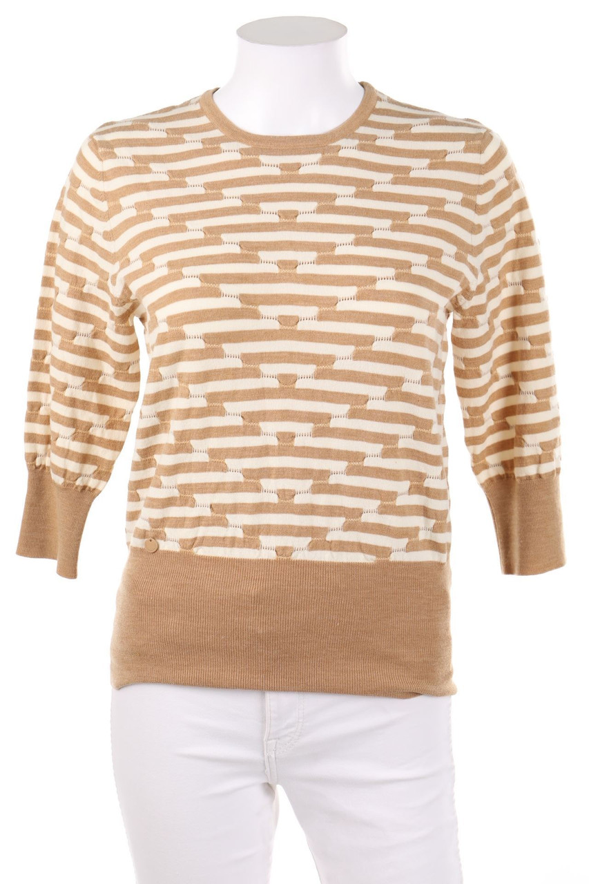 ADOLFO DOMINGUEZ - Strick-Pullover mit Streifen - XS