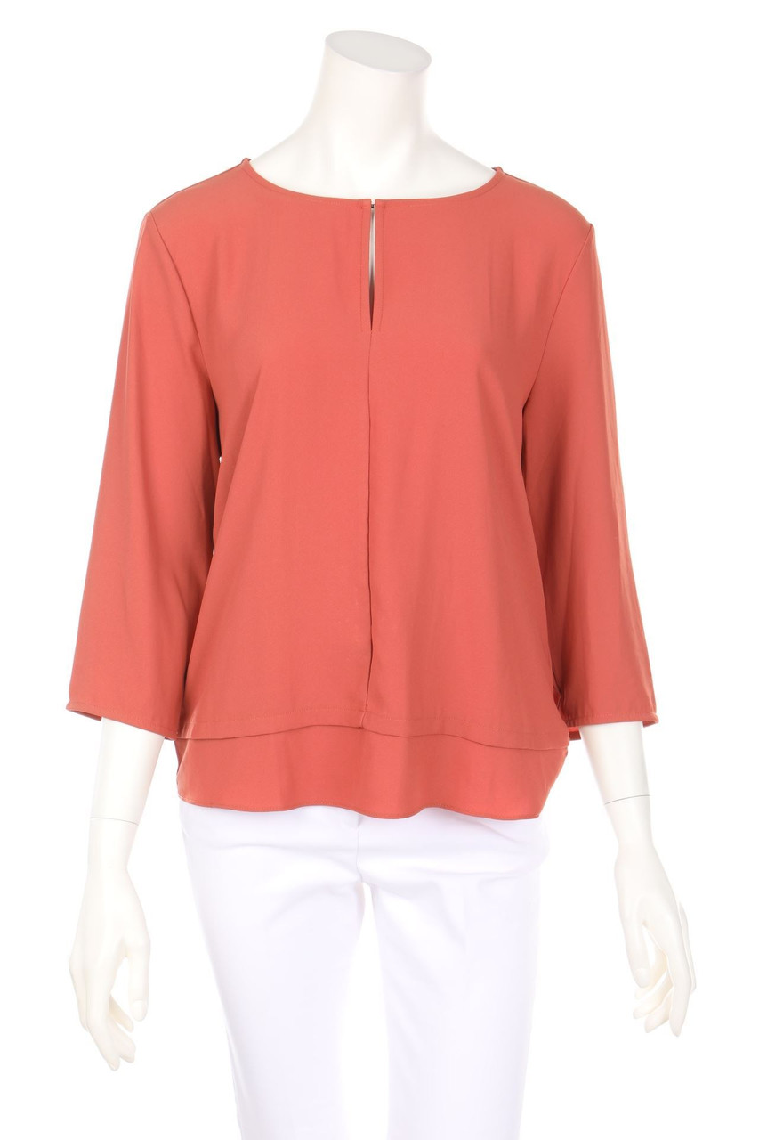 ANN TAYLOR - Bluse mit 3/4-Ärmel im Layer Look - M