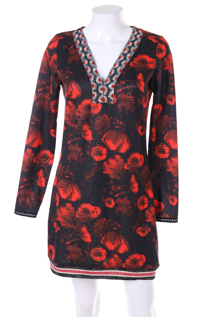 CULITO from spain - Print-Minikleid mit tiefem Ausschnitt - M